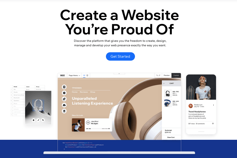 Wix landing page Wix landing page